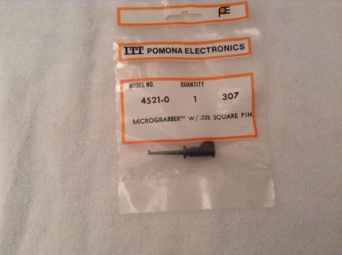 ITT Pomona Electronics 4521-0 Micrograbber w/.025 sq Pin.