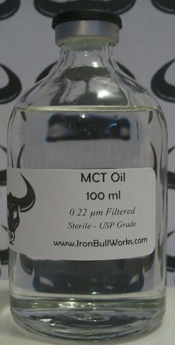 Mct oil 100ml usp .2 µm filtered - sterile - aka miglyol® 840 - super carrier for sale