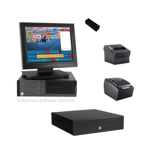 1 STATION Restaurant Touch screen POS System With Cash Drawer &amp; Card Processing