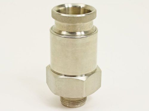 Swagelok 316 ss quick connect 1/2&#034; npt (thread o.d 3/4) qt8 for sale