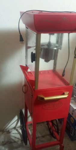 Nostalgia 48&#034; Cart Vintage Movie Theater Popcorn Kettle Maker Machine Stand NEW