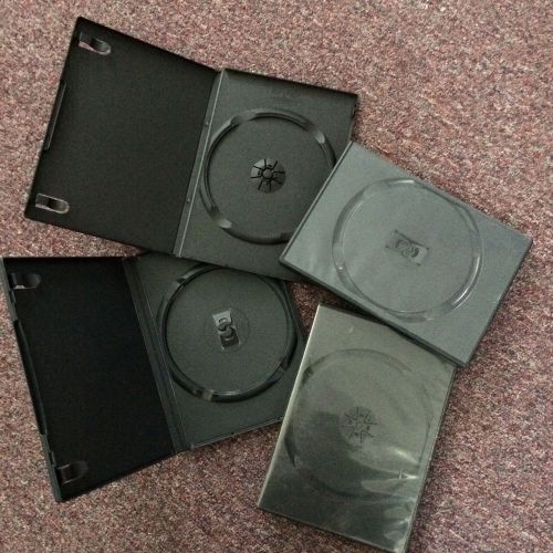 100 STANDARD Black Single DVD Cases 14MM Mixed