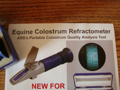 Equine Colostrum Refractometer HORSE FOALING MARE MILK TESTER w case Baby Milk