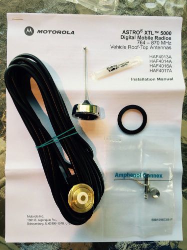 Motorola HAF4016A, Vehicle Antenna Cable Kit, roof top, 762-870mhz,