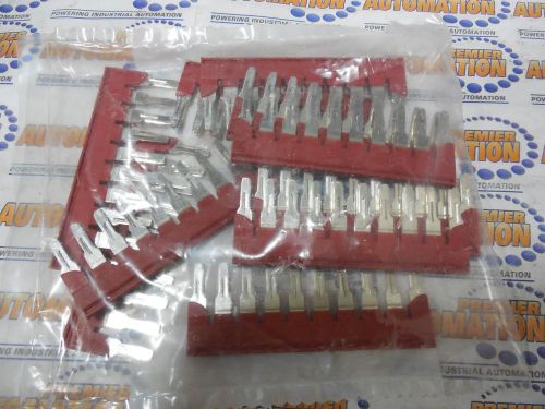 3030323 - Plug-In Bridge; 10; Red; Cross connections in terminal center. 10PKG