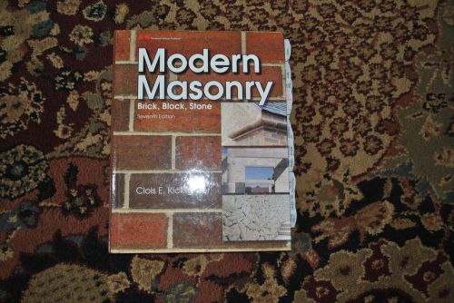 MODERN MASONRY Seventh Edition Kicklighter Hardcover Book -
							
							show original title