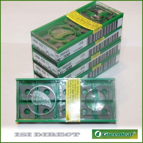 (50 PCS)  Greenleaf CNGA 433 T1  / CNGA120412T T01 WG-300 Ceramic Insert