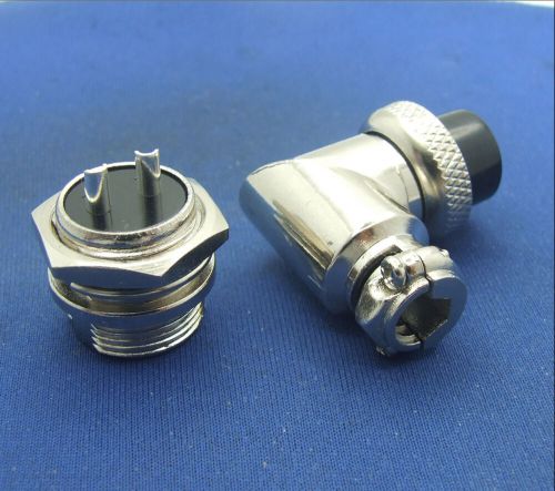 10 set gx16 2-pin aviation plug radio 16mm xlr right angle connector for charger for sale