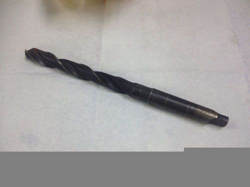 21/32&#034; Drill Bit With Morse Taper Shank #2  HSS    MT2  Used