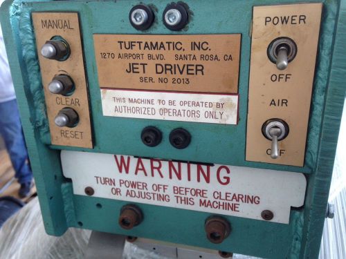 Button Machine Tuftamatic, Inc. Jet Driver Ser. No 2013