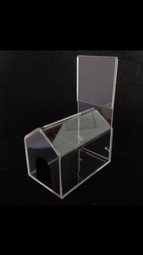 Source One LLC Small House Shape 3 Inch wide Clear Donation Box FREE SHIPPING