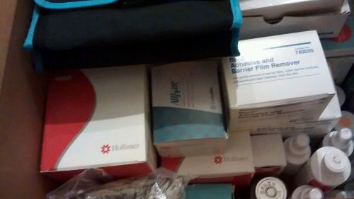 LOT OF COLOSTOMY SUPPLIES FOR 2 PIECE POUCH APPLICATION