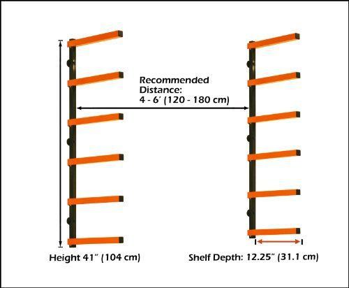 HTC PBR-001 Portamate Wood Storage Lumber Organizer Rack  Wall Mount      M9