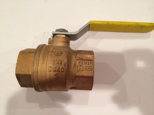 Jomar super ball gas shut off valve t-100n-e 1 1/2&#034; new dn40 for sale