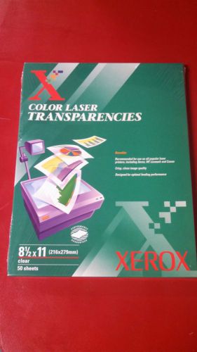 NEW 50 Sheets Digital Color Transparencies 8 1/2 x 11, Xerox 3R6256