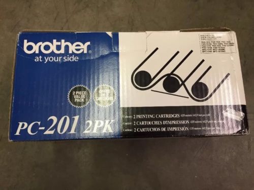 Genuine Brother FAX Ribbon  Cartridge PC-201 2 PK