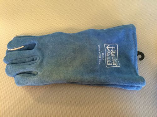 Anchor Brand Ladies Split Cow Hide Welding Gloves Pair NEW Made in USA L-180GC