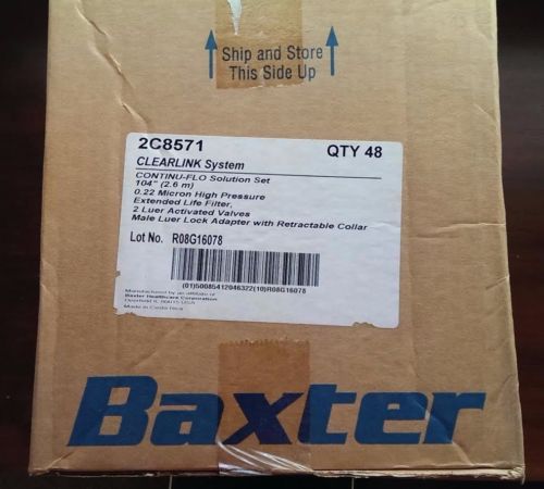 Baxter C-Flo Duo-Vent Clearlink Solution Sets #2C8571 NEW LOT OF 30
