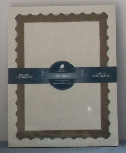 Great Papers Parchment Certificates 100/pack Metallic Gold