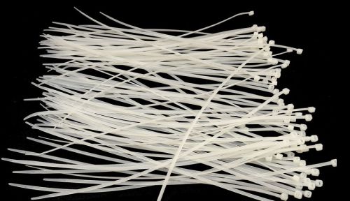 CT-100 3 INCH NYLON CABLE TIES WHITE COLOR-100 PIECES