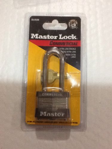 Master Lock 3DLHCOM 4 Pin Tumbler Safety Padlock Extra Long 2&#034; Shackle