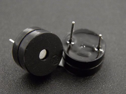 10pcs 12 x 6.5mm Active Buzzer Continuous 12mm 3V  Black Color Beep New