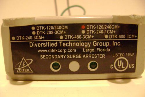 DITEK DTK-120/240CM+ SECONDARY SURGE ARRESTER *USED*