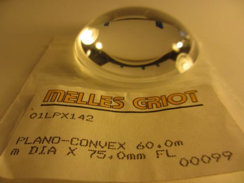 Melles Groit Plano-Convex 60.0mm Dia x 75.0mm FL Uncoated 01LPX142