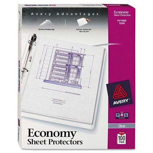 Sheet Protectors Avery 75091 Clear  - 8 1/2 x 11  - 100 per pack