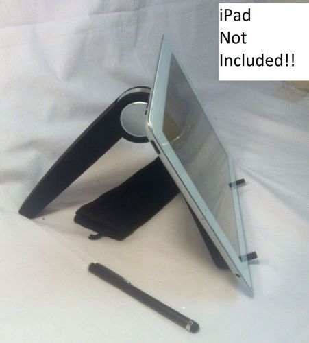 ExoPc Tablet Stand and Stylus Combo with Pouch - Fully Adjustable - Black -  NEW