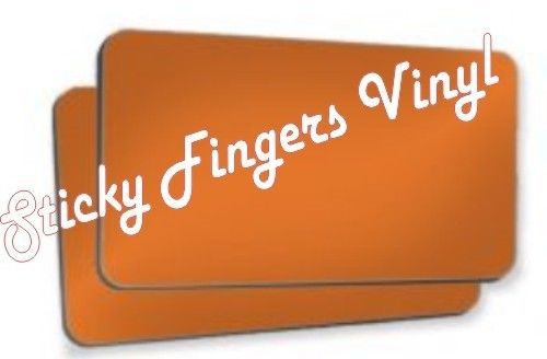 (Set of 2)  ORANGE 12&#034; x 18&#034; Vehicle Magnet Blanks *Rounded Corners*