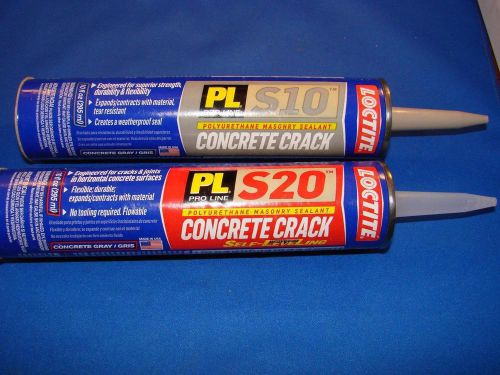 2 Tubes Loctite Concrete Crack Sealant PLS20 &amp; PLS10 NEW 10oz Tubes