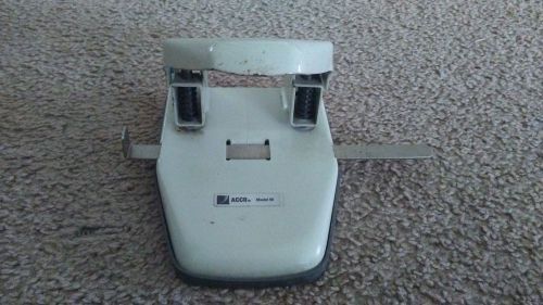 Acco model 50 heavy duty 2 hole punch for sale
