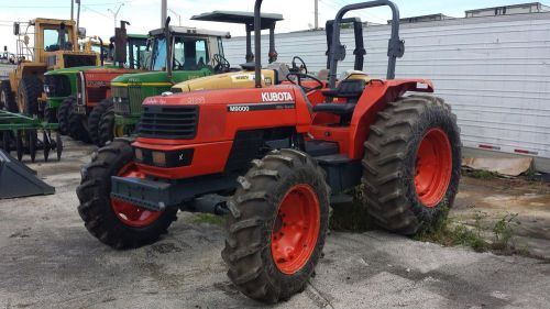 2002 kubota m9000 4x4 farm tractor 90 hp - ready to work - new front tires for sale