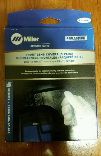 Miller welding hood front lens covers 5 pack