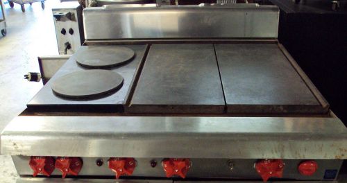 Vulcan electric 2 burner range with french cooking top for sale
