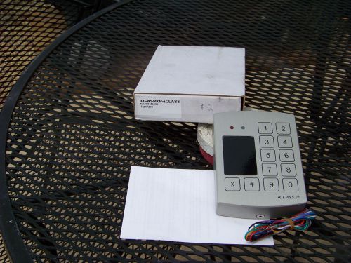 Hid outdoor keypad card reader w/i-class bt-aspkp-iclass$$ for sale