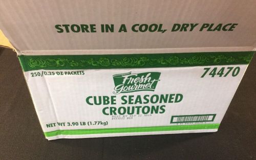Fresh Gourmet Cube Seasoned Croutons 250 Packets .25 Oz Offer On Multiples