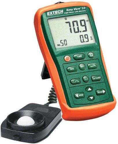 Extech ea33 easyview light meter with memory for sale