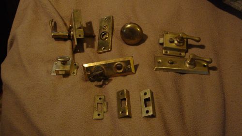 Locksmith - Vintage LOCKWOOD / SLAYMAKER BRASS MISC LOT Lock Body &amp; Cylinder