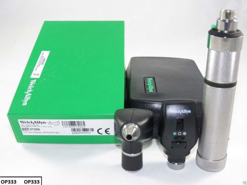 Welch Allyn 3.5v Otoscope Ophthalmoscope Set Standard # 97150-BI HLS EHS