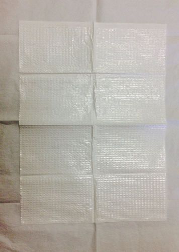 Medical Bibs, 3 Ply Tissue With a Poly Back, &#034;WHITE&#034; 250/ per case.