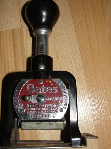 VINTAGE BATES NUMBERING MACHINE+ ASCO CASH BOX