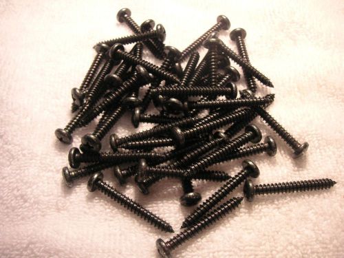 Sheet metal screws, #10, 1 1/2&#034; long, black, 100 pcs for sale