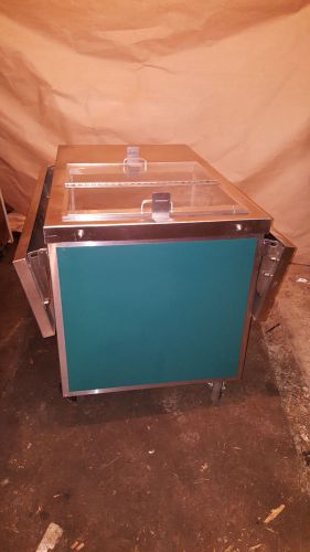 Refrigerated Cart Serving Line Servo-Lift/Piper Products Cafeteria Reach Cooler