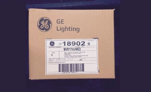 GE 18902 MVR175/U/MED METAL HALIDE 175w. Box Of (6).