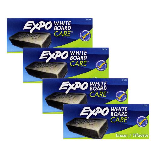 4 - PC NIB!! Expo Dry Erase Whiteboard Board Eraser Soft Pile, (81505)