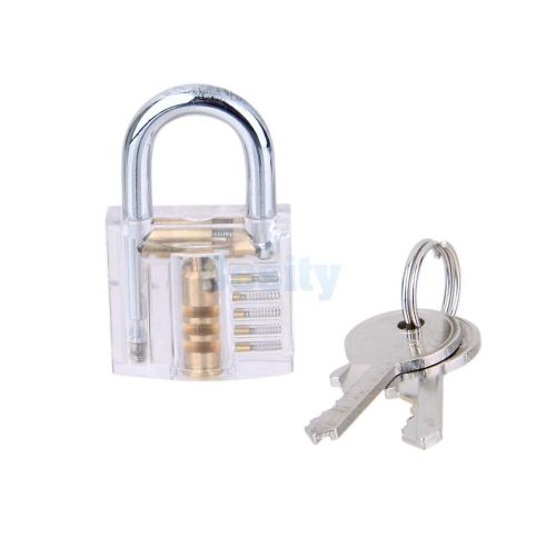 Locksmith transparent lock training cutaway view cylinder practice padlock for sale
