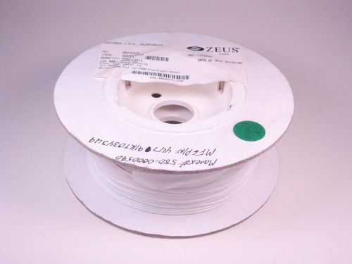 44791kt0343u9 zeus tubing sleeve awg 20 wall: tw white ptfe twt20wh 500&#039; nos for sale