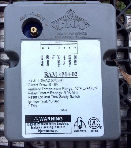 Robertshaw Ram Electronics -RAM-4M4-02.